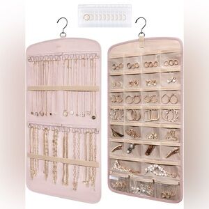 Amazon BAGSMART Hanging Jewelry Organizer in Pink